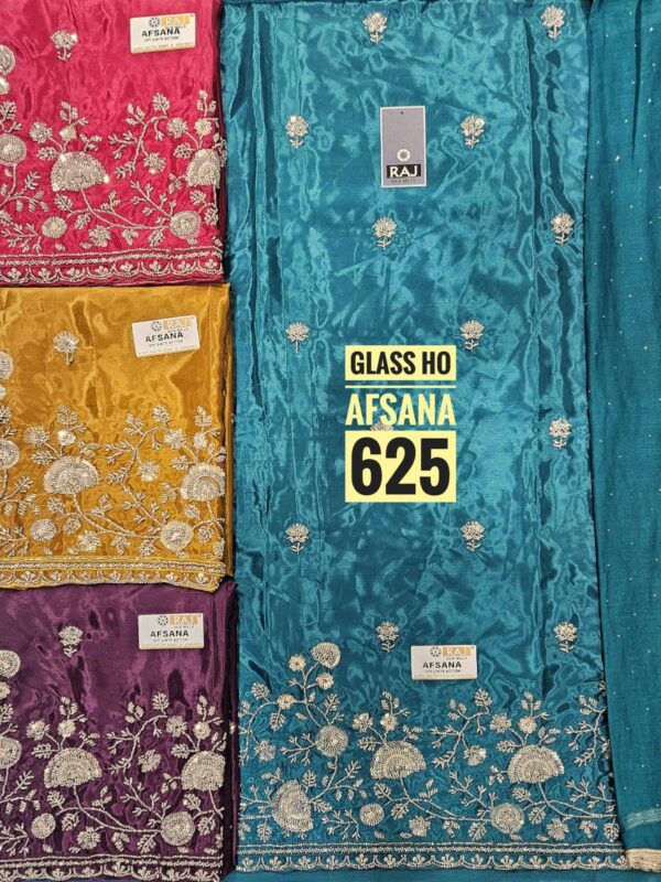 Raj Silk Mills Glass Top Nazneen Dupatta Unstitched Suits