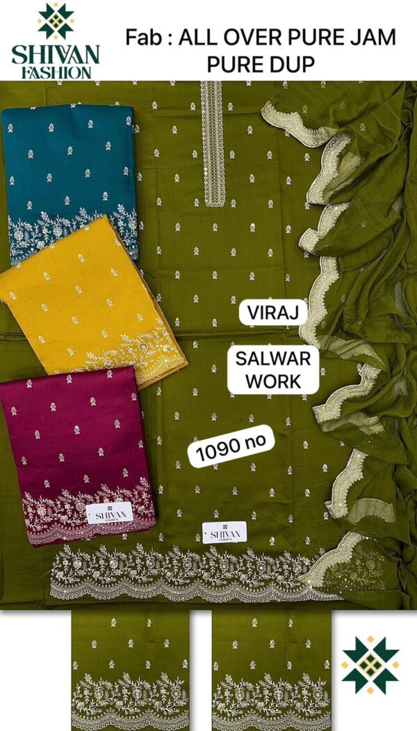 Shivansh Jaam Top Pure Chiffon Dupatta Unstitched Suits