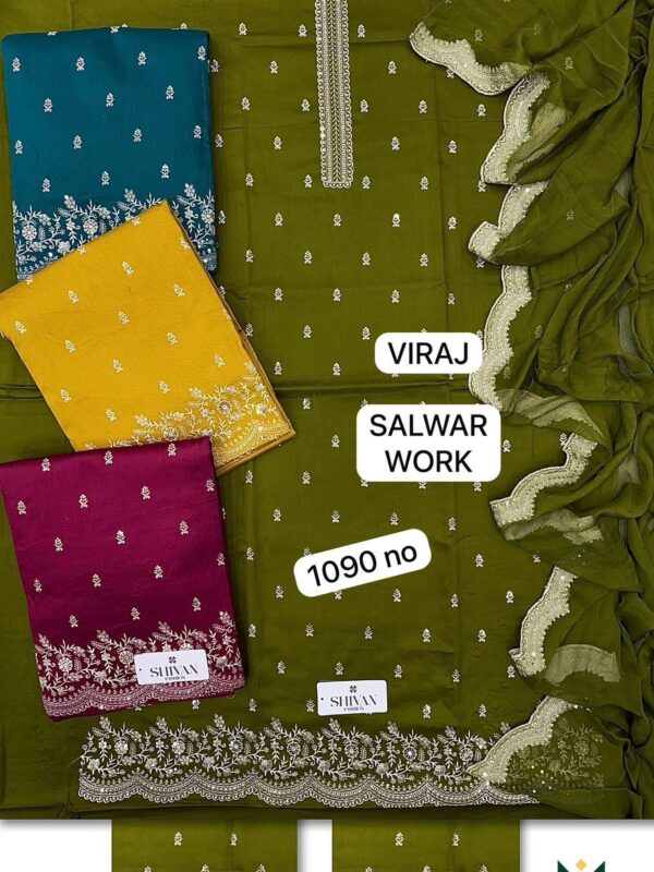 165622 Shivansh Jaam Top Pure Chiffon Dupatta Unstitched Suits