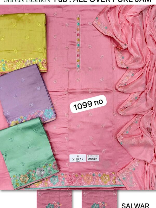 165642 Shivansh Jaam Top Pure Chiffon Dupatta Unstitched Suits