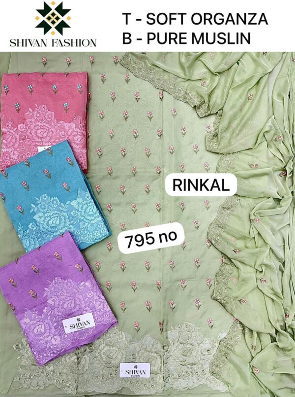 Shivansh Jaam Top Nazneen Dupatta Unstitched Suits