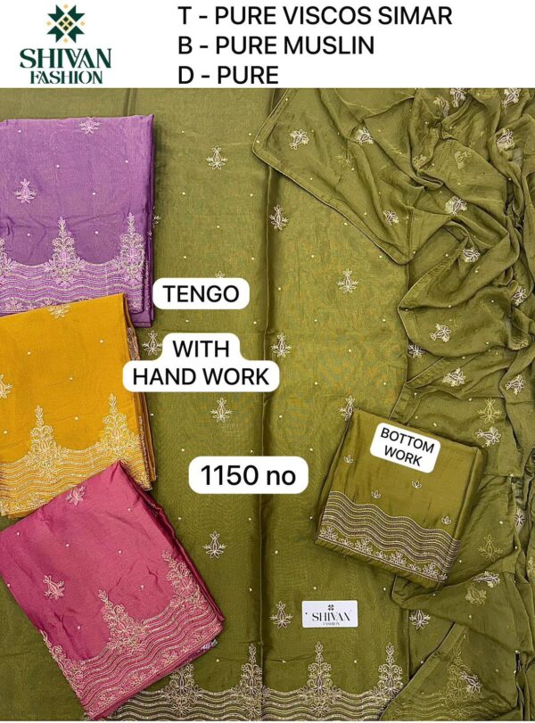 Shivansh Shimmer Top Pure Chiffon Dupatta Unstitched Suits