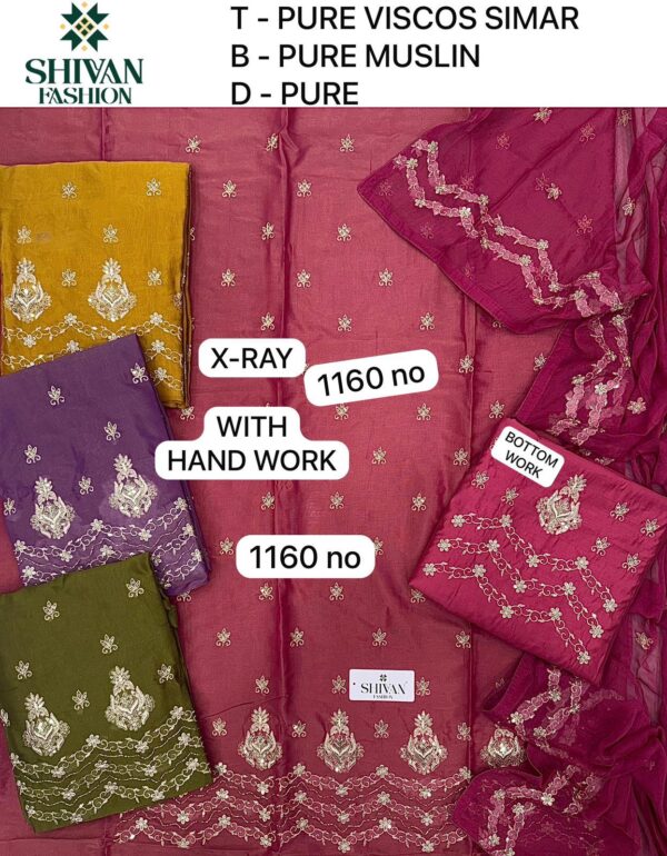 165708 Shivansh Shimmer Top Pure Chiffon Dupatta Unstitched Suits