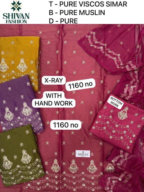 165708 Shivansh Shimmer Top Pure Chiffon Dupatta Unstitched Suits
