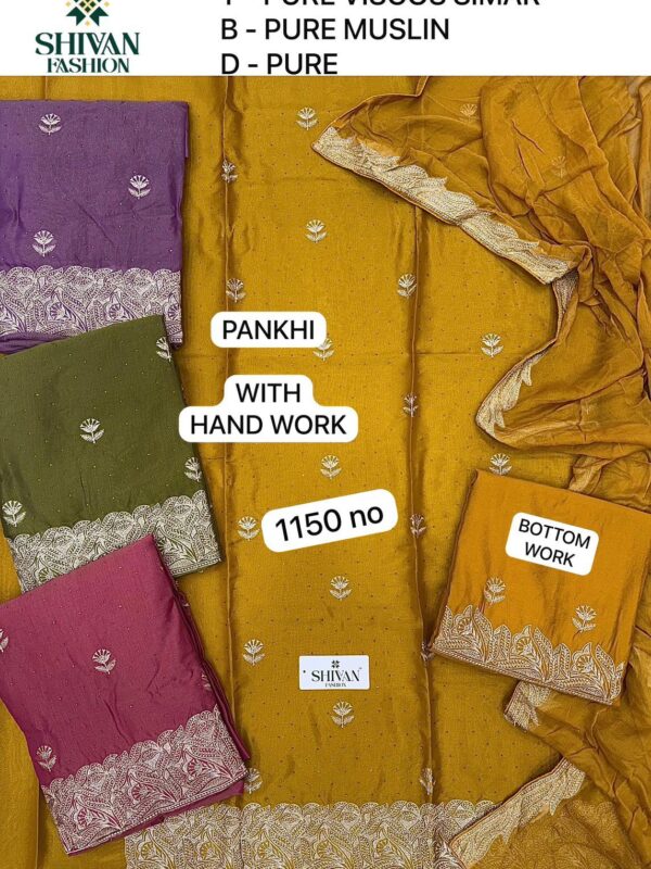 165713 Shivansh Shimmer Top Pure Chiffon Dupatta Unstitched Suits