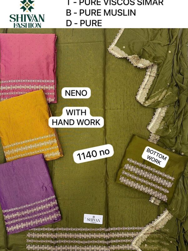 165720 Shivansh Shimmer Top Pure Chiffon Dupatta Unstitched Suits