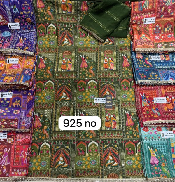 Wow Crepe Top Nazneen Dupatta Unstitched Suits