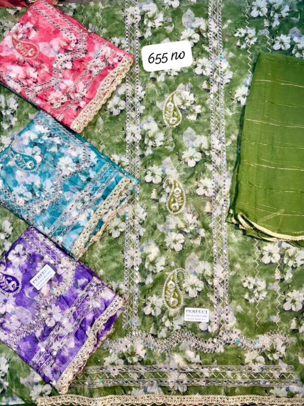 188435 SCAK Glass Top Nazneen Dupatta Unstitched Suits