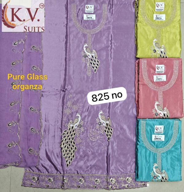KV Glass Top Nazneen Dupatta Unstitched Suits