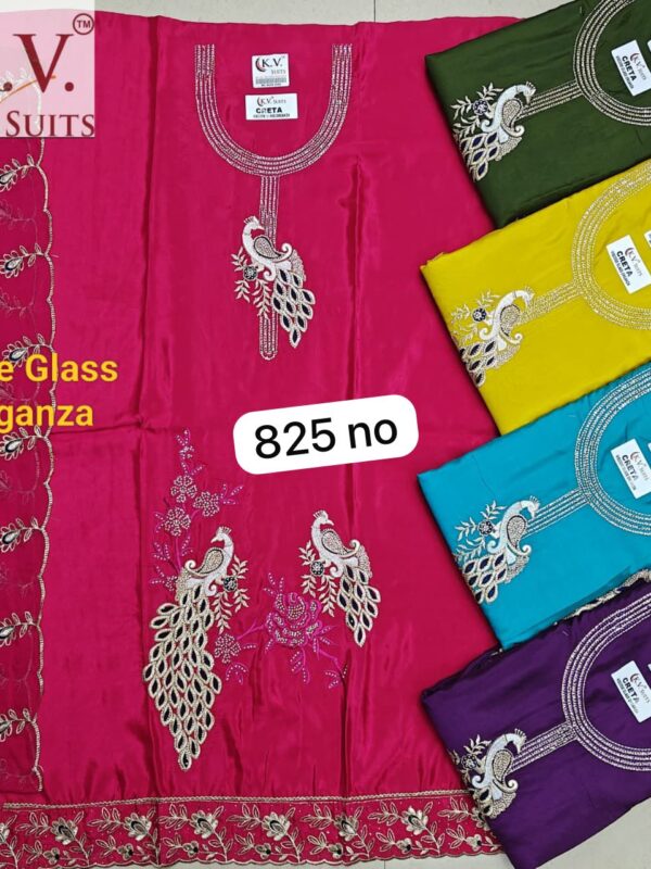 KV Glass Top Nazneen Dupatta Unstitched Suits