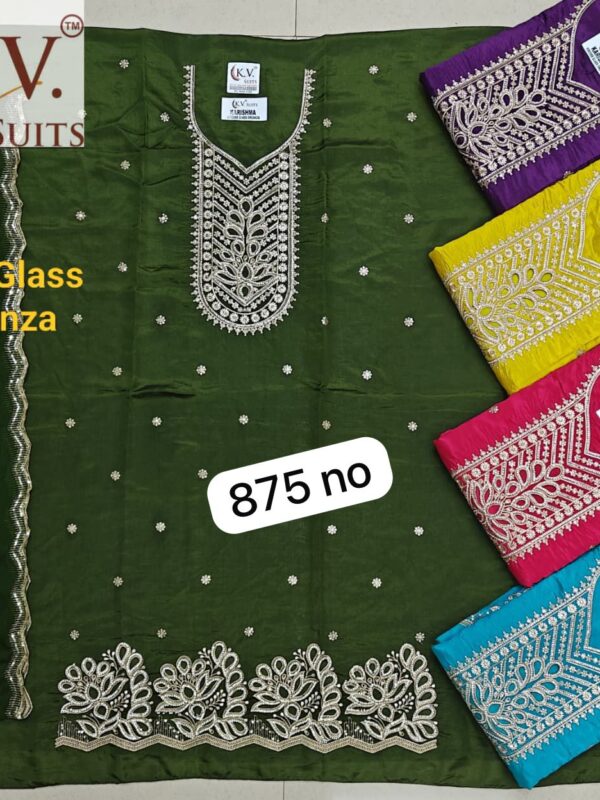 KV Glass Top Nazneen Dupatta Unstitched Suits