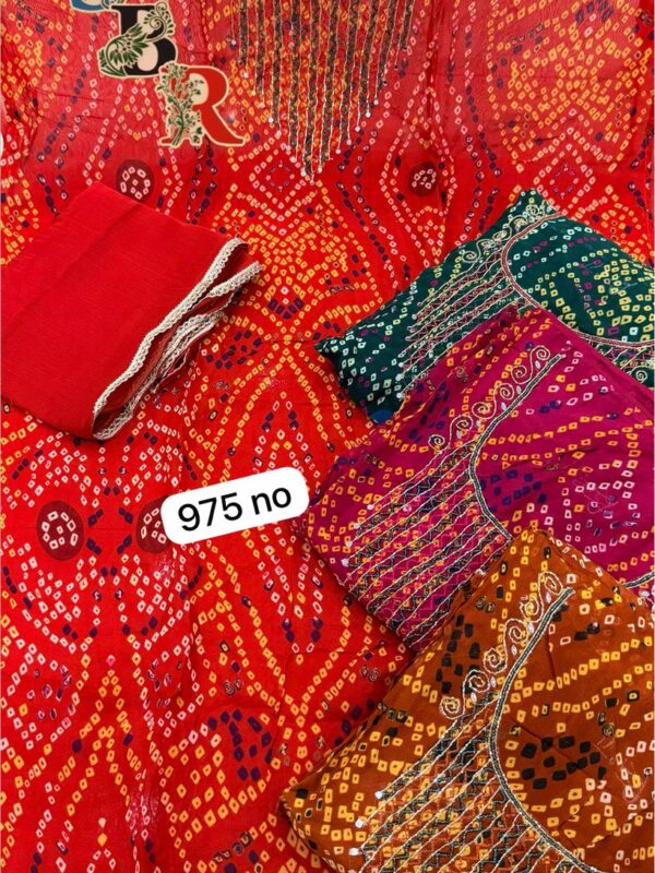 SCAK Organza Top Pure Chiffon Dupatta Unstitched Suits