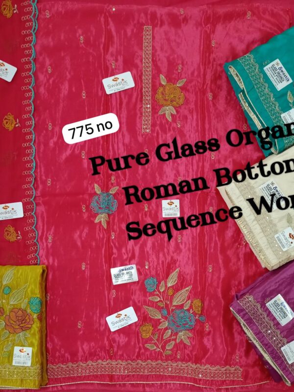 Swastik Glass Top Nazneen Dupatta Unstitched Suits