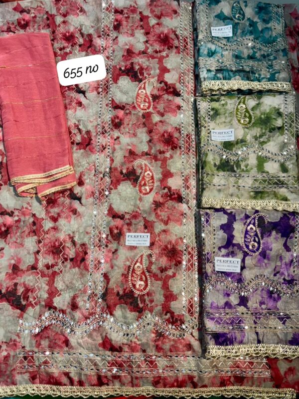 188676 SCAK Glass Top Nazneen Dupatta Unstitched Suits