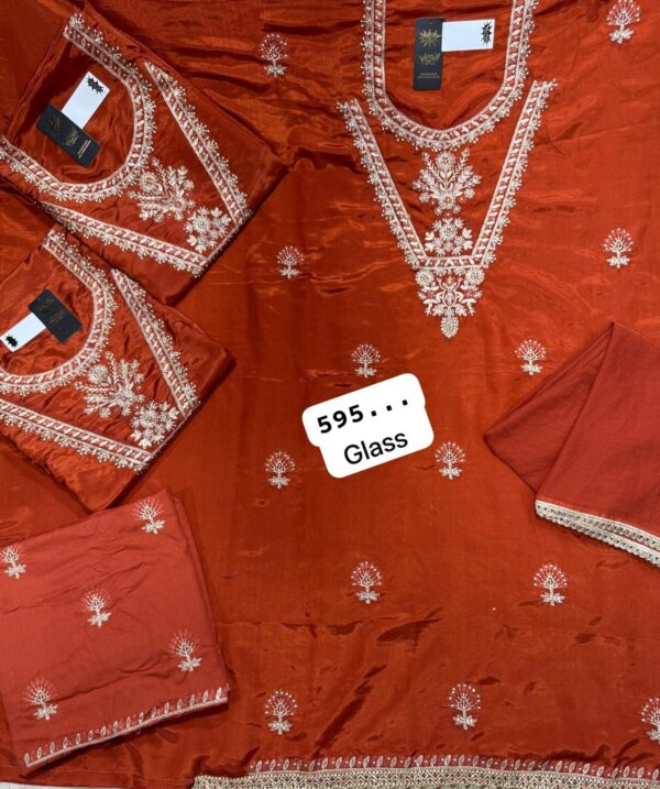 Wow Glass Top Nazneen Dupatta Unstitched Suits