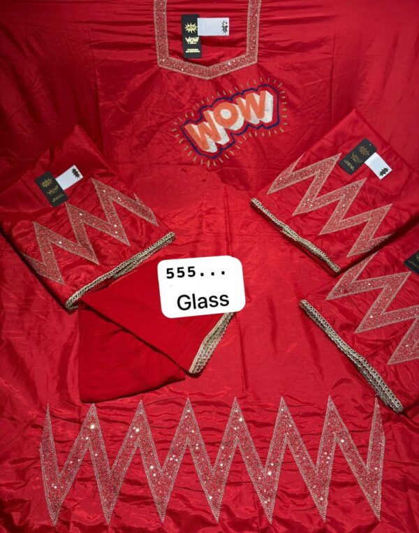 Wow Glass Top Nazneen Dupatta Unstitched Suits