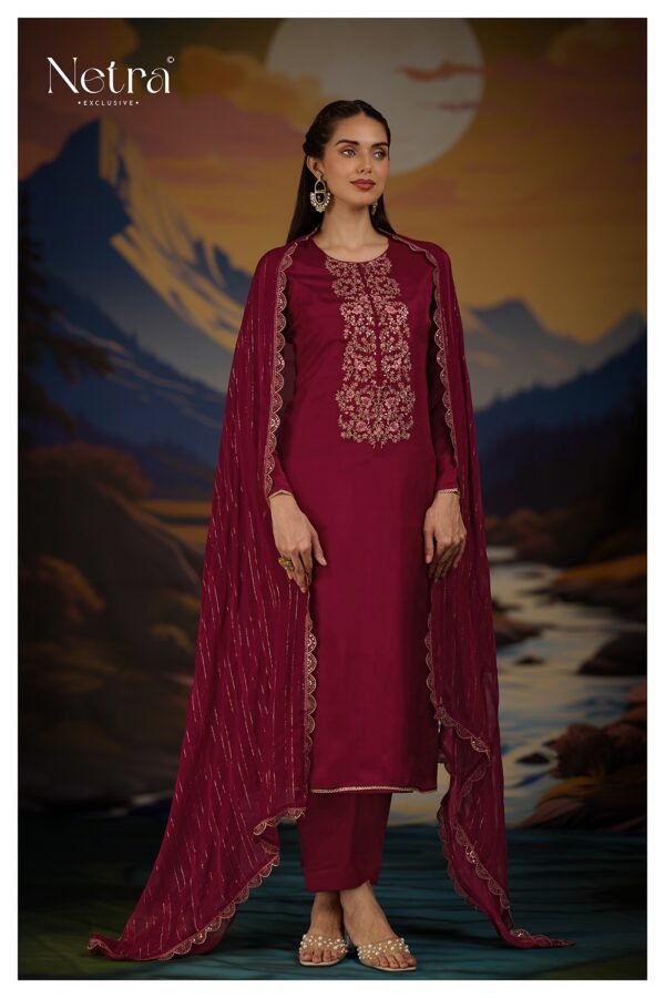 Netra Ketki Maroon