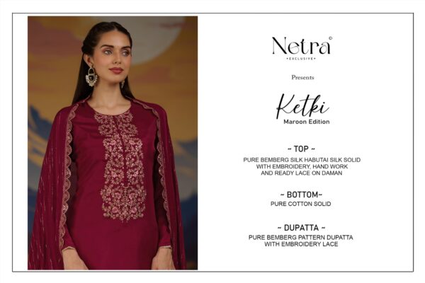Netra Ketki Maroon
