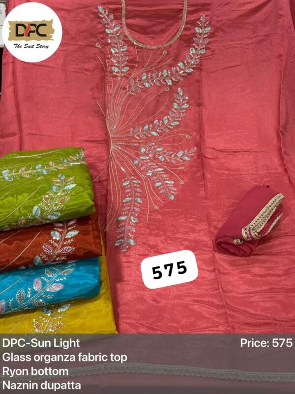 DPC Glass Top Nazneen Dupatta Unstitched Suits