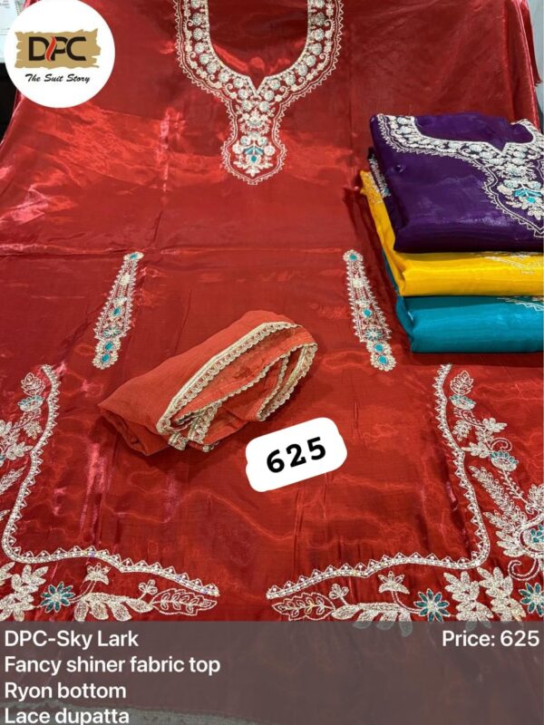 DPC Glass Top Nazneen Dupatta Unstitched Suits