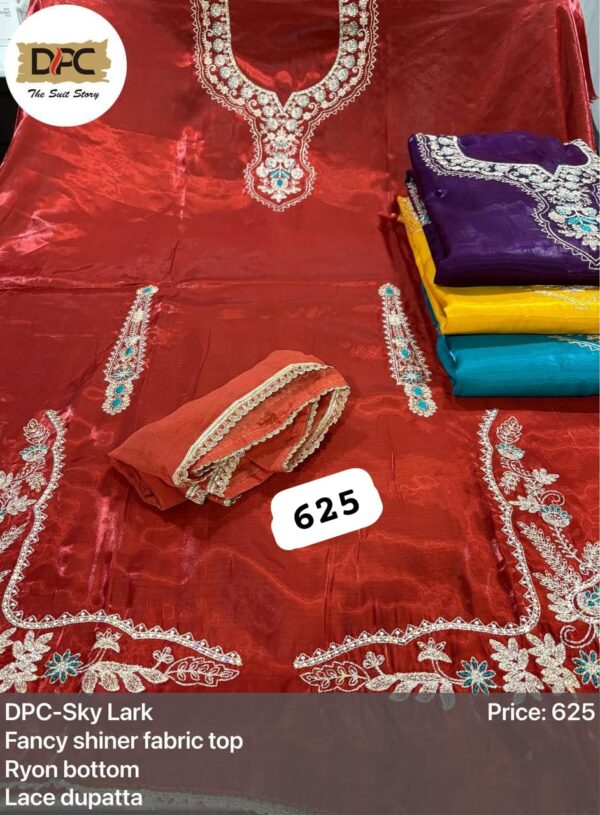 DPC Glass Top Nazneen Dupatta Unstitched Suits