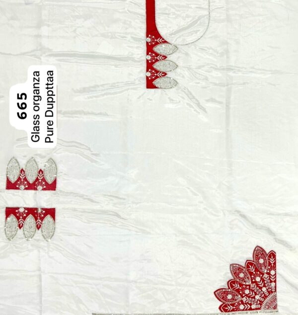 236838 SCAK Glass Top Pure Chiffon Dupatta Unstitched Suits