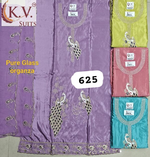 KV Glass Top Nazneen Dupatta Unstitched Suits