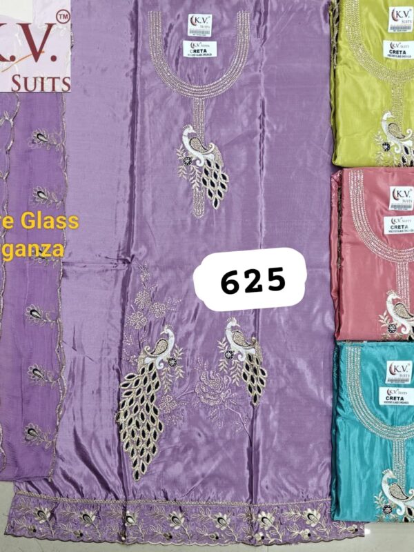 KV Glass Top Nazneen Dupatta Unstitched Suits