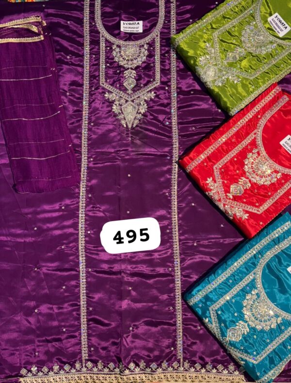 SCAK Glass Top Nazneen Dupatta Unstitched Suits