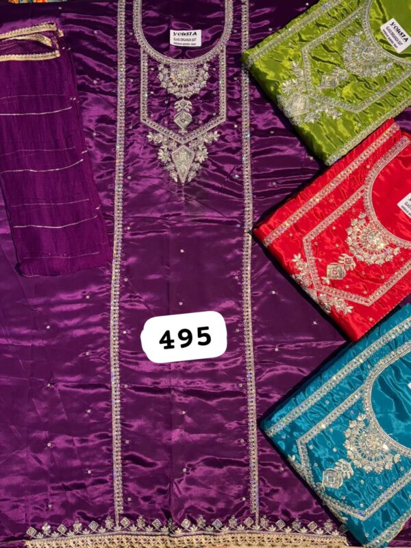 236914 SCAK Glass Top Nazneen Dupatta Unstitched Suits