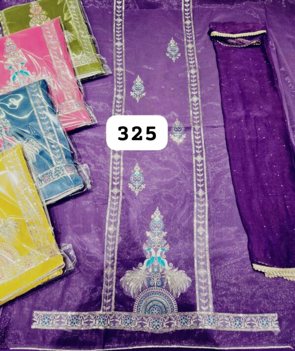 DPC Shimmer Top Nazneen Dupatta Unstitched Suits