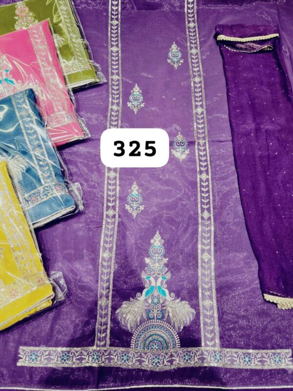 DPC Shimmer Top Nazneen Dupatta Unstitched Suits