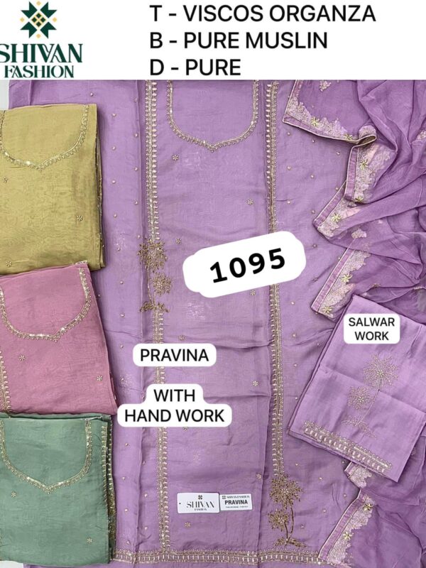 236945 Shivansh Organza Top Pure Chiffon Dupatta Unstitched Suits