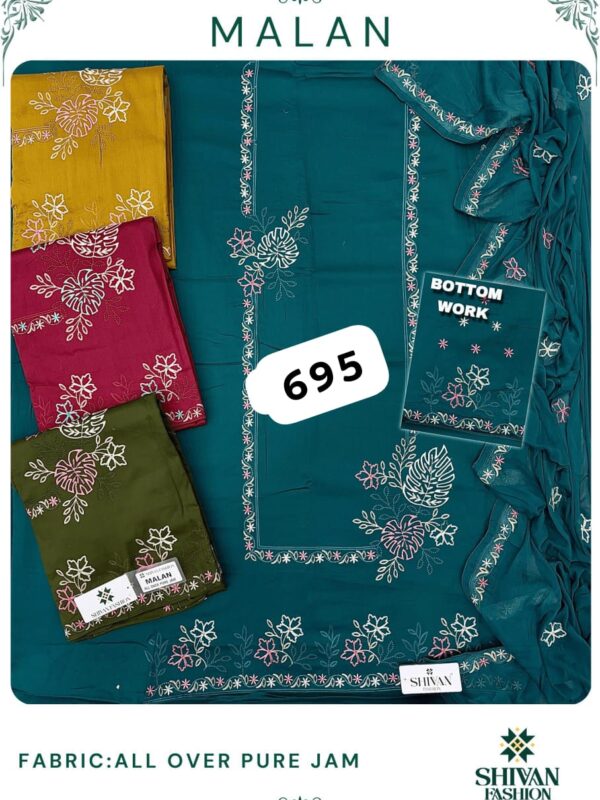 236953 Shivansh Jaam Top Nazneen Dupatta Unstitched Suits