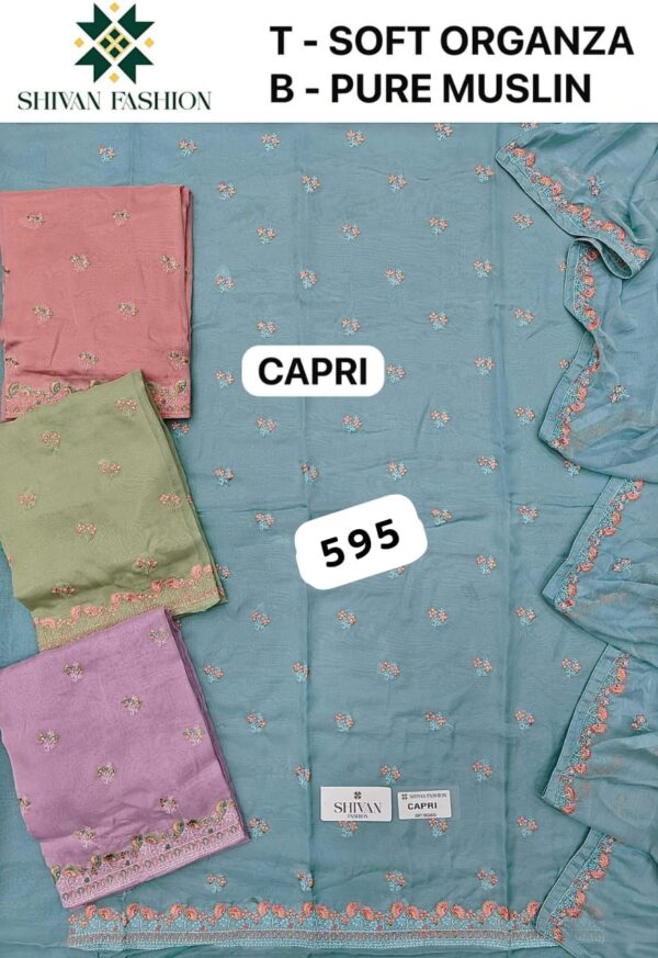 236960 Shivansh Organza Top Chinon Dupatta Unstitched Suits