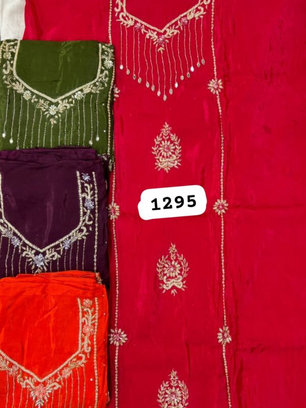 237002 SCAK Silk Top Pure Chiffon Dupatta Unstitched Suits
