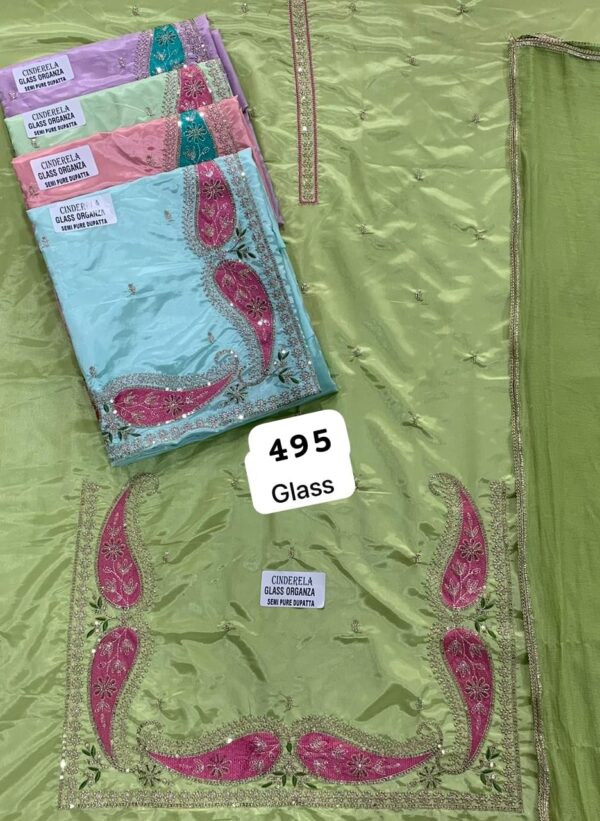SCAK Glass Top Nazneen Dupatta
