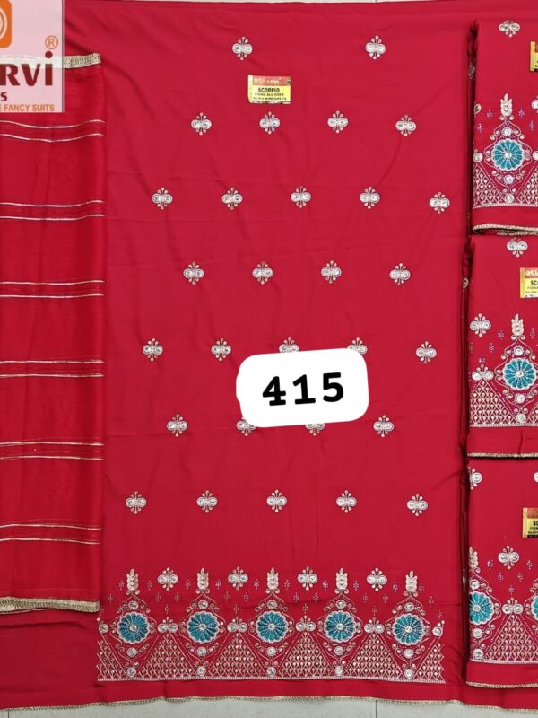 237307 Sharvi Fiona Top Nazneen Dupatta Unstitched Suits