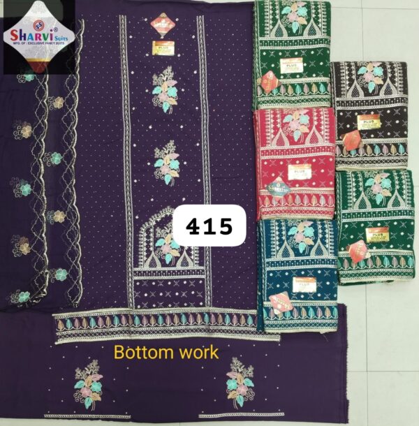 Sharvi Fiona Top Nazneen Dupatta Unstitched Suits