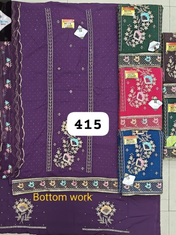 237309 Sharvi Fiona Top Nazneen Dupatta Unstitched Suits