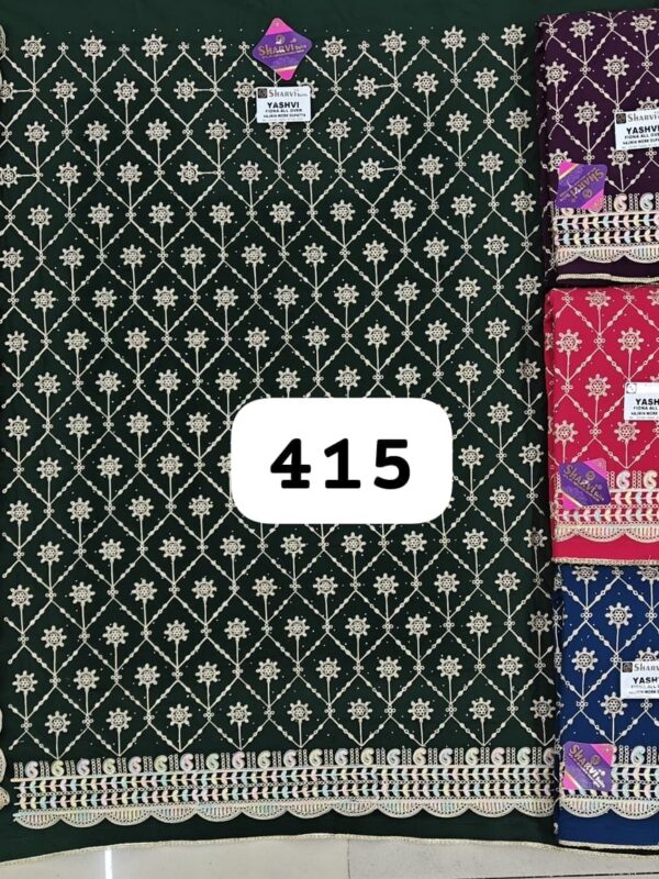 237310 Sharvi Fiona Top Nazneen Dupatta Unstitched Suits