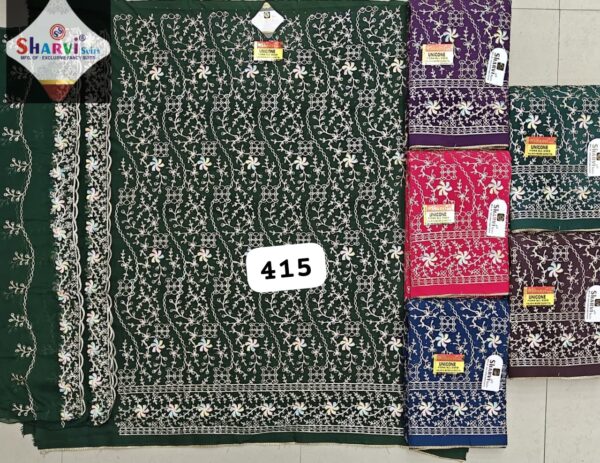 Sharvi Fiona Top Nazneen Dupatta Unstitched Suits