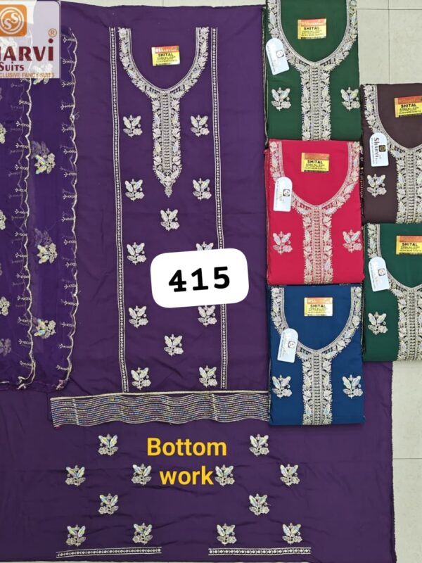 237321 Sharvi Fiona Top Nazneen Dupatta Unstitched Suits