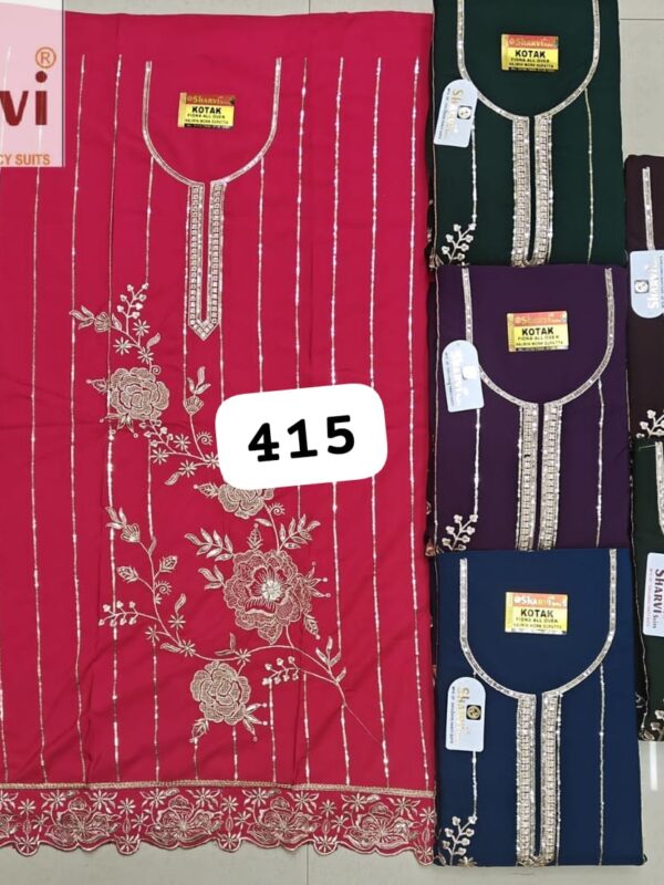 237323 Sharvi Fiona Top Nazneen Dupatta Unstitched Suits