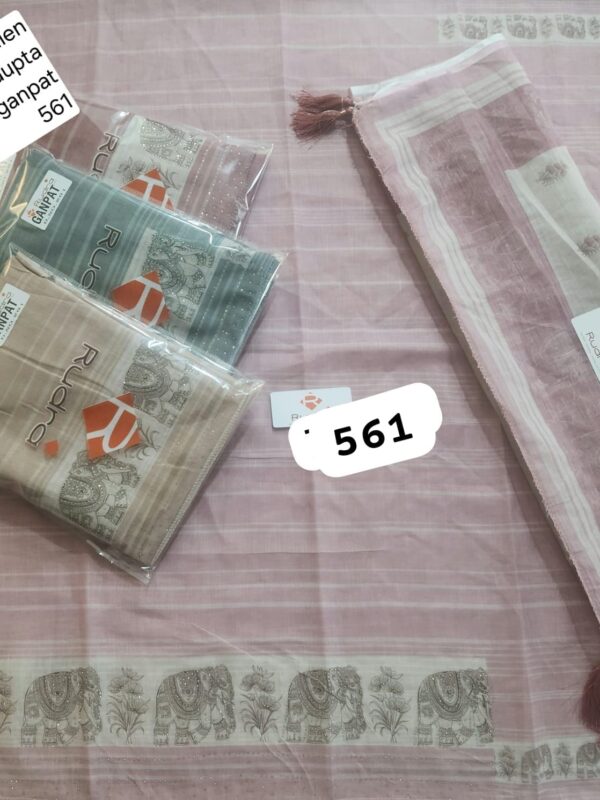 242203 Rudra Linen Top Linen Dupatta Unstitched Suits