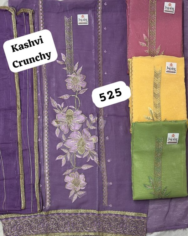 Jagbandhu Crunchy Top Nazneen Dupatta Unstitched Suits