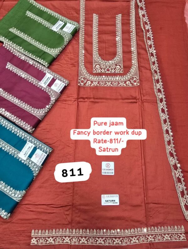 242212 RR Jaam Top Nazneen Dupatta Unstitched Suits