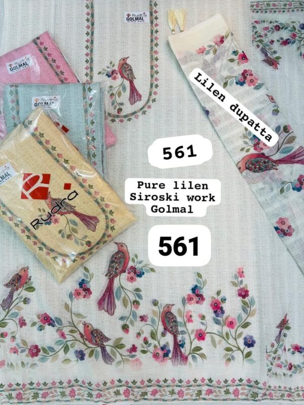 242422 Rudra Linen Top Linen Dupatta Unstitched Suits