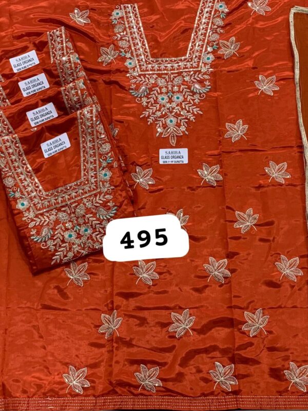 SCAK Glass Top Nazneen Dupatta Unstitched Suits