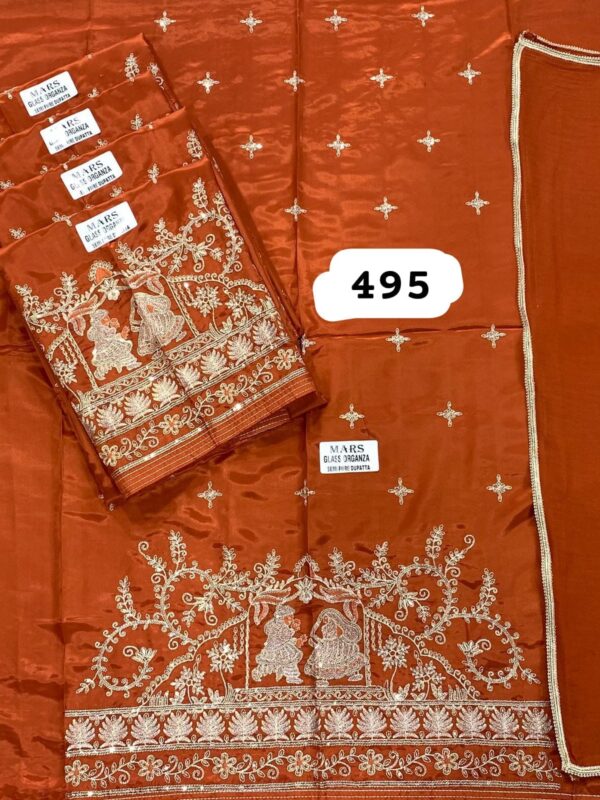 SCAK Glass Top Nazneen Dupatta Unstitched Suits